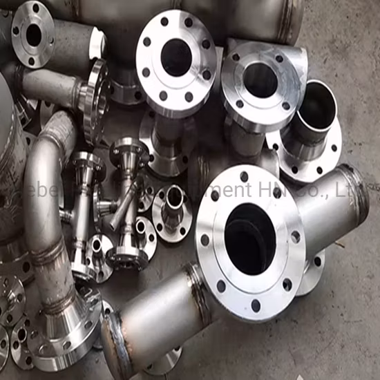 Coude de service de fabrication de bobine de tuyau d'acier inoxydable soudé avec la bride